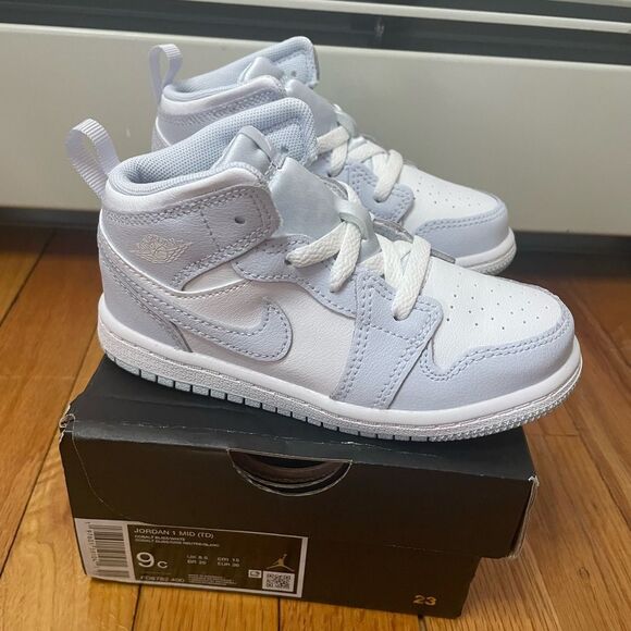 Nike Jordan 1 Mid Cobalt Bliss/White FD8782-400 Toddler Size 9c Medium - Picture 3 of 10